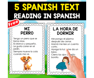 5 FREE SPANISH TEXTS | FOR PRACTICING READING