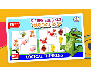 5 FREE SUDOKUS | Animals Themed