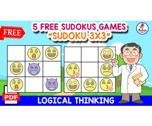 5 FREE SUDOKUS GAMES WITH EMOJIS | FREE RESOURCE