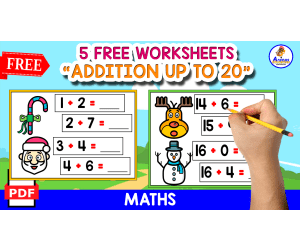 5 FREE WORKSHEETS | ADDITION UP TO 30 | CHRISTMAS THEMED