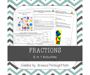 5 in 1 Fractions Activities