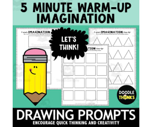 5-Minute Drawing Prompts | Quick Warm-Up Critical Thinking Activities