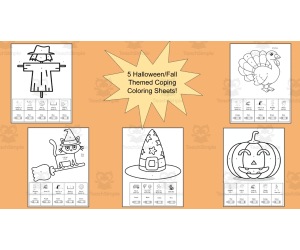 5 SEL Fall Themed Coping SEL Coloring Pages-3 Halloween Images
