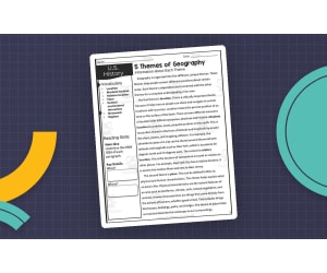 5 Themes of Geography Reading Packet
