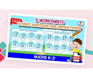 5 WORKSHEETS | 2-DIGIT Additions and Subtraction