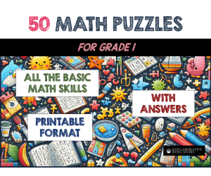 50 Math Puzzles for Grade 1