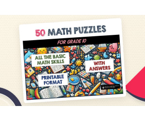 50 Math Puzzles for Grade 10