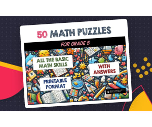50 Math Puzzles for Grade 5