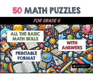 50 Math Puzzles for Grade 6