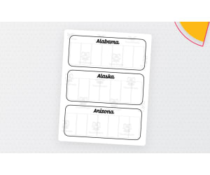 50 States License Plates