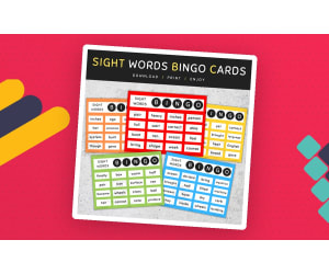 5th 100 Fry Sight Words: Bingo Cards