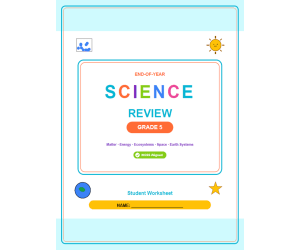 5th Grade End of Year Science Review Worksheets & Games | NGSS Aligned