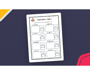 5th Grade Four Operations Worksheet