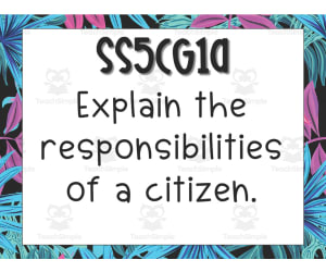 5th Grade Georgia Social Studies Standards Set 2