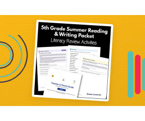 5th Grade Summer Reading & Writing Packet | Literacy Review Activities