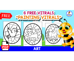 6 FREE VITRALS | PAINTING VITRALS | ART ACTIVITY