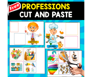 6 PROFESSIONS IN SPANISH | CUT AND PASTE RESOURCE