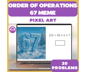 67 Meme Winter Order of Operations Pixel Art