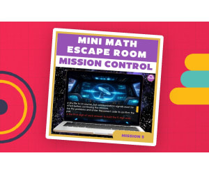 6th Grade Math Spiral Review Escape Room Week 1 Day 5