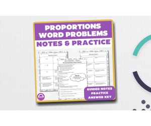 6th Grade Multi-Step Proportions – Guided Notes & Word Problems