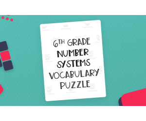 6th Grade Number Systems Crossword Puzzle