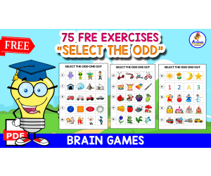 75 FREE EXERCISES | SELECT THE ODD ONE OUT