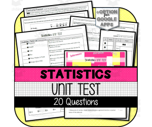 7th Grade Statistics UNIT TEST