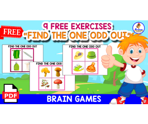 9 FREE EXERCISES | FIND THE ONE ODD OUT