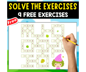 9 FREE EXERCISES OF ADDITION AND SUBTRACTION | MATH RESOURCE