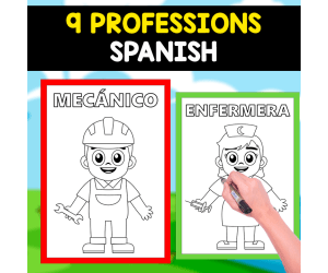 9 FREE PROFESSIONS IN SPANISH | FREE RESOURCE