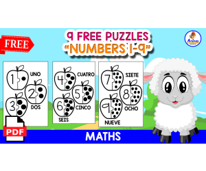 9 FREE PUZZLES OF THE NUMBERS 1 TO 9 | MATHS
