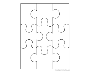 9 Pieces Blank Puzzle