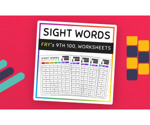 9th 100 Fry Sight Words, Color by Sight Words Game - SET 9 (a)