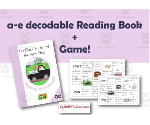 a-e decodable Reading Book Level 1: 23