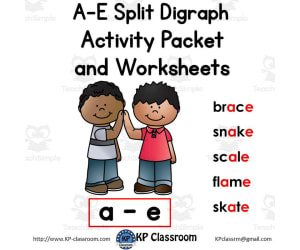 A-E Split Digraph Activity Packet and Worksheets
