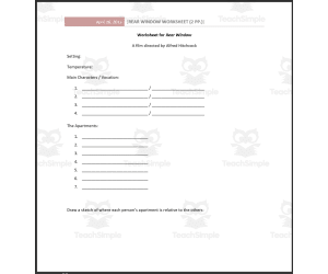 A Film Study: Rear Window