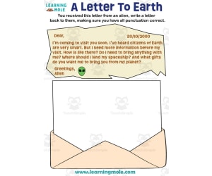 A Letter To Earth Activity