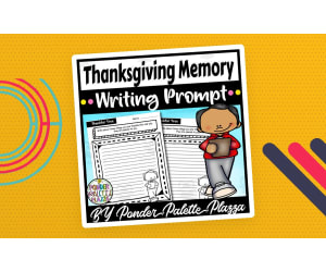 A special thanksgiving memory Writing Prompt - Thanksgiving Activity