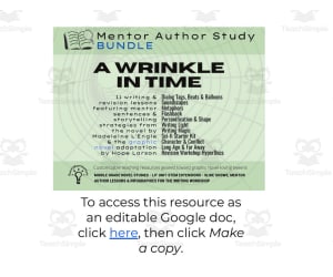 A Wrinkle in Time | Mentor Author Study Bundle