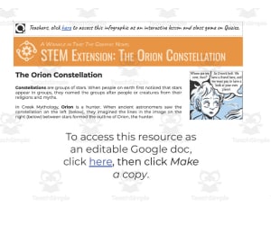 A Wrinkle in Time: Orion STEM Extension