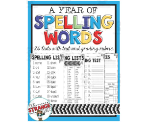 A Year of Spelling Words