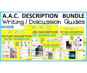AAC Picture Description Visual Guides BUNDLE