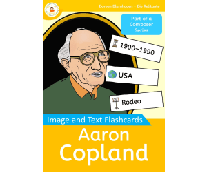 Aaron Copland  – Picture and Text Flashcards - Composer