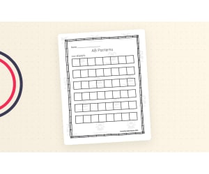 AB Patterns Worksheets – 3-Page Practice Set