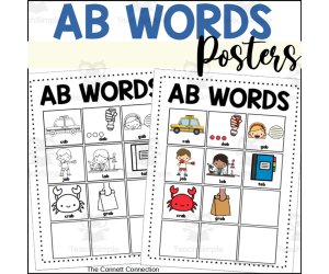 AB Word Family Posters