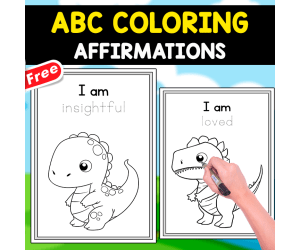 ABC AFFIRMATIONS | DINO THEMED