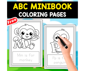 ABC COLORING BOOK | ANIMAL THEMED FOR KIDS | FREE