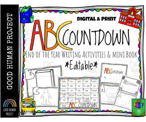 ABC Countdown | End of Year Writing & Book