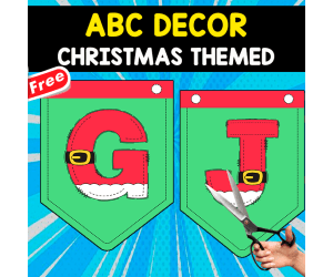 ABC DECOR OF CHRISTMAS | 26 PENNANTS
