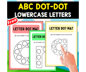 ABC DOT-DOT ACTIVITY | 26 LOWERCASE LETTERS